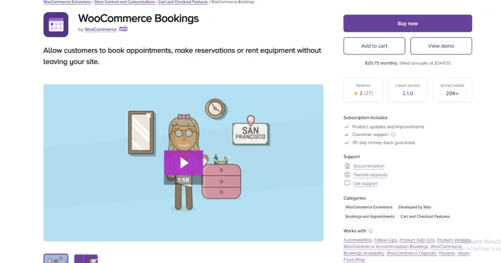 WooCommerce Booking Appointment Booking Plugin